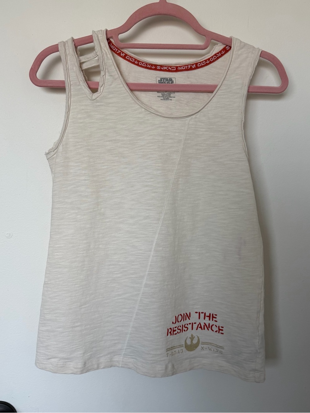 Star Wars Galaxy's Edge Join the Resistance Tank Top Size Small